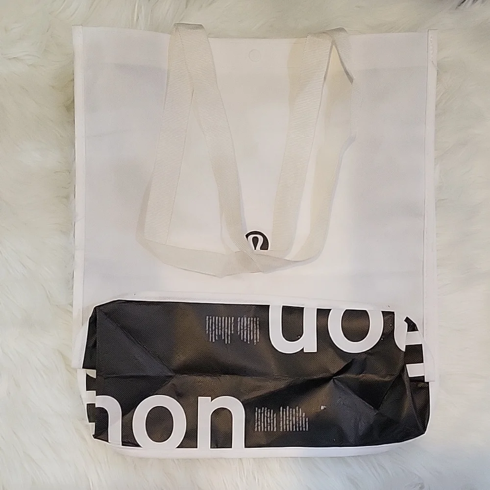 Lululemon athletica bundle of Red, Black, White, Green Tote Bags
